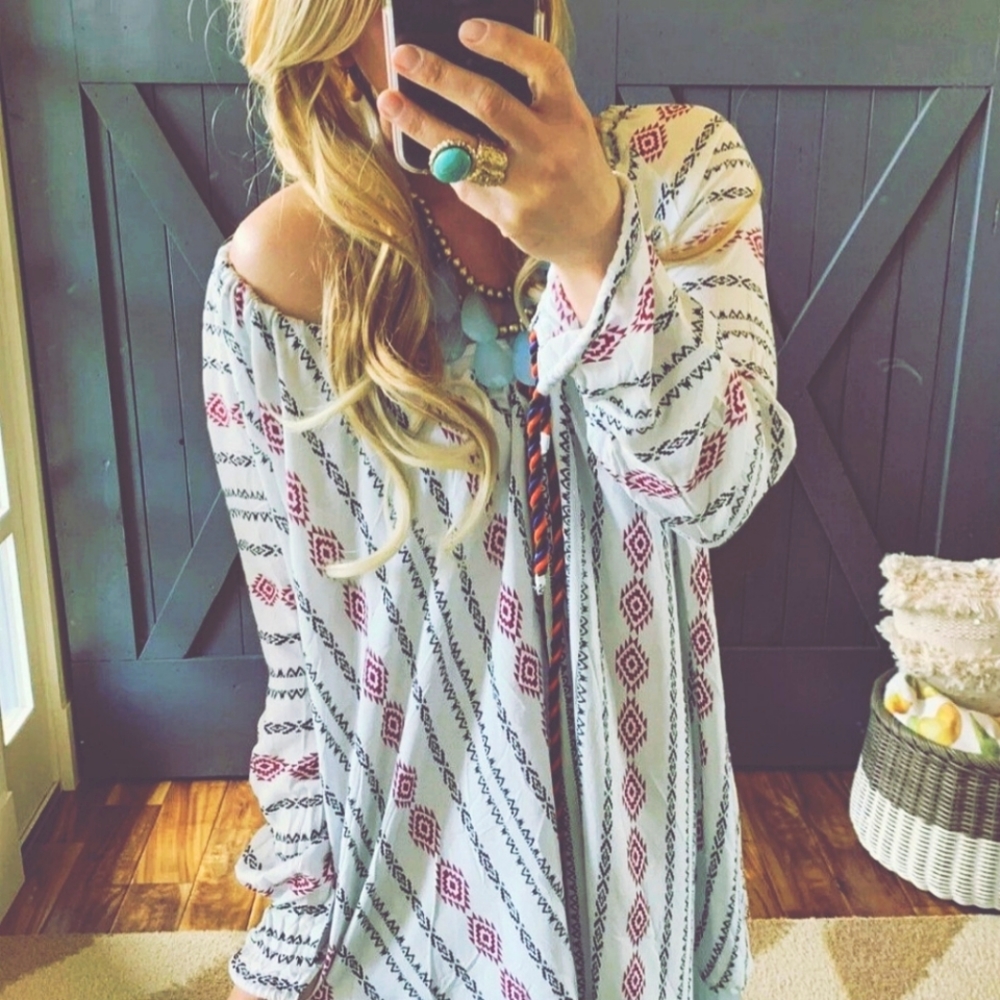 Tassel Tie Boho Tunic